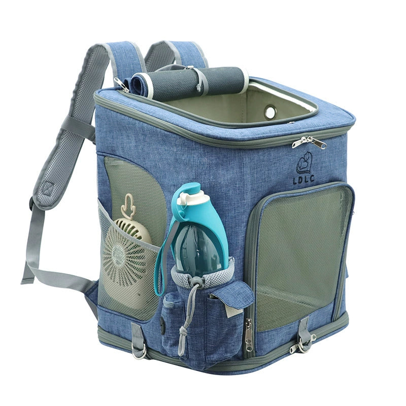 Bolso sobredimensionado tamaño L para gatos bolso plegable para mascotas en bandolera Mochila Doblable para Mascotas de Tamaño L en Color azul vaquero A partir de 12 unidades