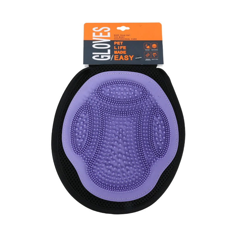 Guantes de baño para mascotas guantes de ducha para mascota de color morado A partir de 12 unidades