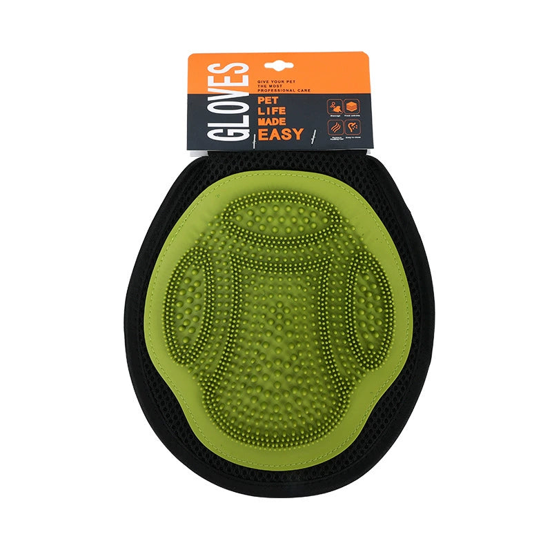 Guantes de baño para mascotas guantes de ducha para mascota de color verde A partir de 12 unidades