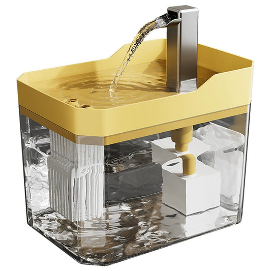 Dispensador de agua para gatos Plug and Play Bebedero automático con cable Cuenco de agua de flujo recirculante Dispensador de agua para mascotas